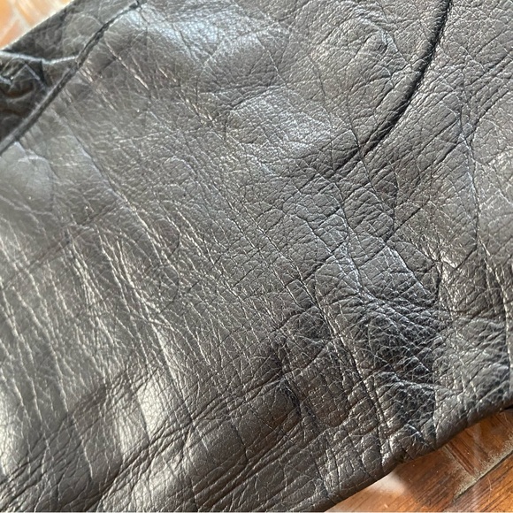 Rare vintage Eaton Vanity Fair Velkid black leather gloves - Picture 7 of 11